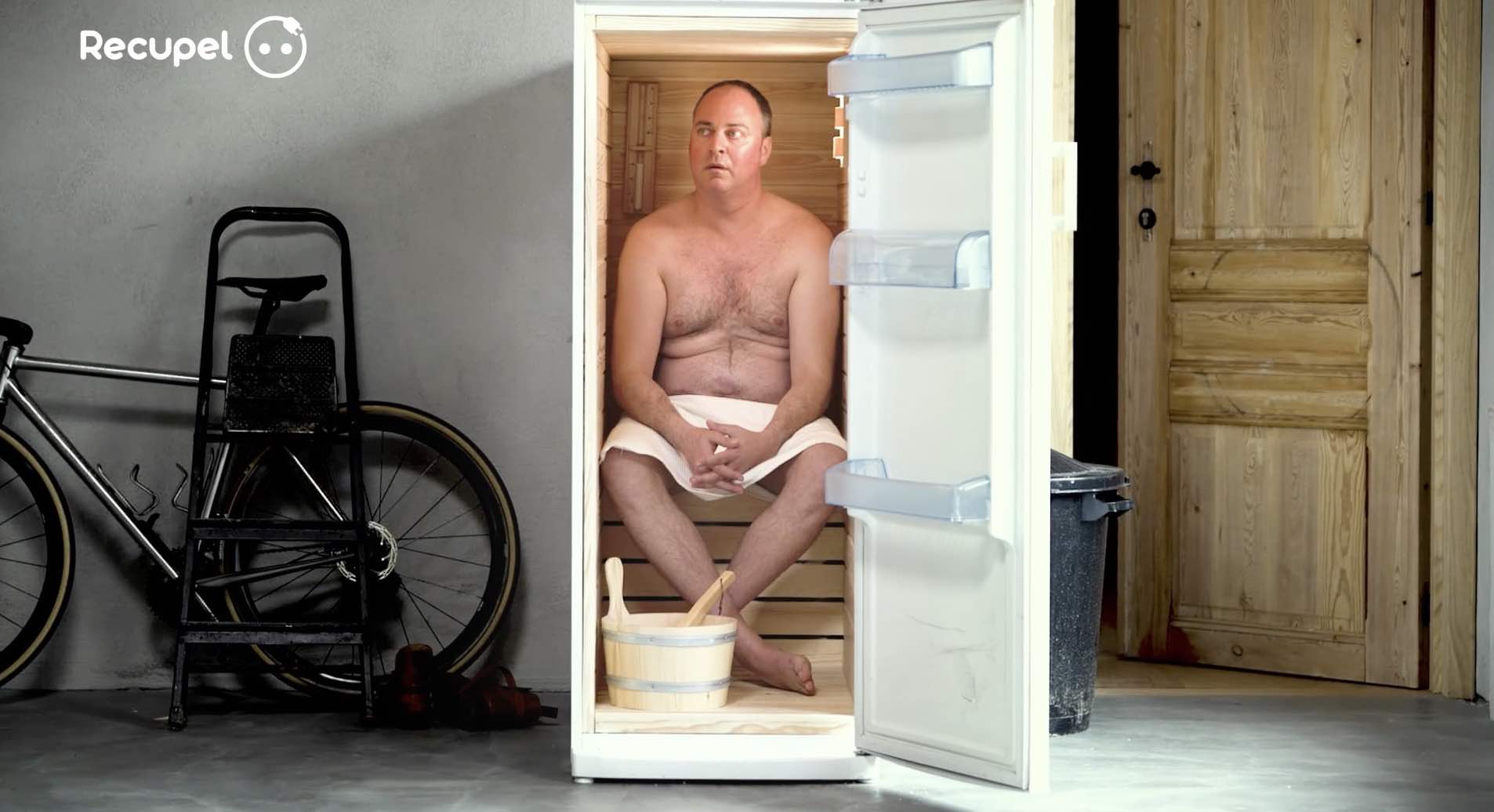 mortierbrigade invente le frigo-sauna pour Recupel